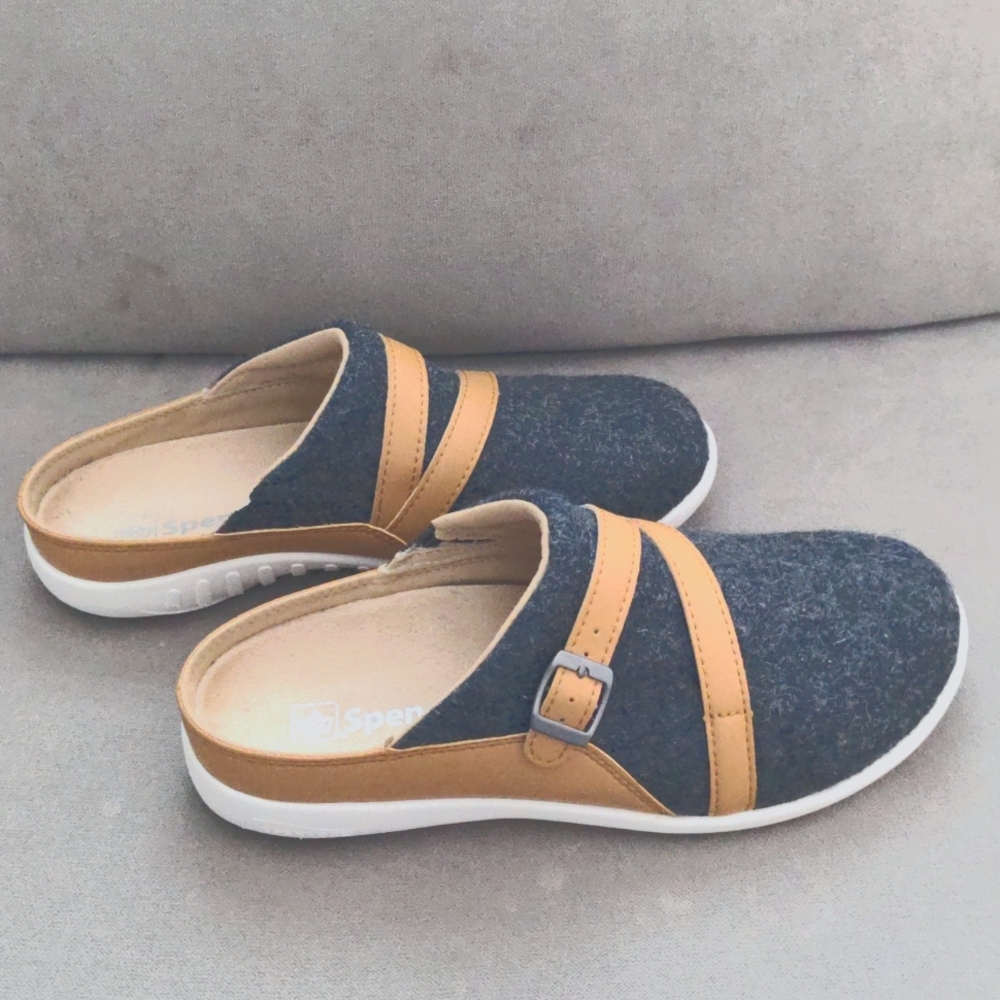 Spenco Ashton wool slides sz 9.5